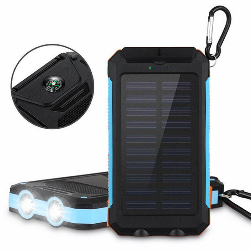 GlobalPath Pro 20,000mAh Solar Power Bank with Tactical Compass