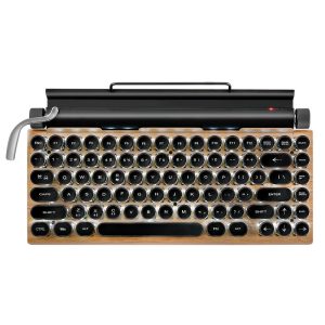 Vintage Elite Retro Typewriter Mechanical Keyboard - Wireless BT 2.4G & RGB Backlit