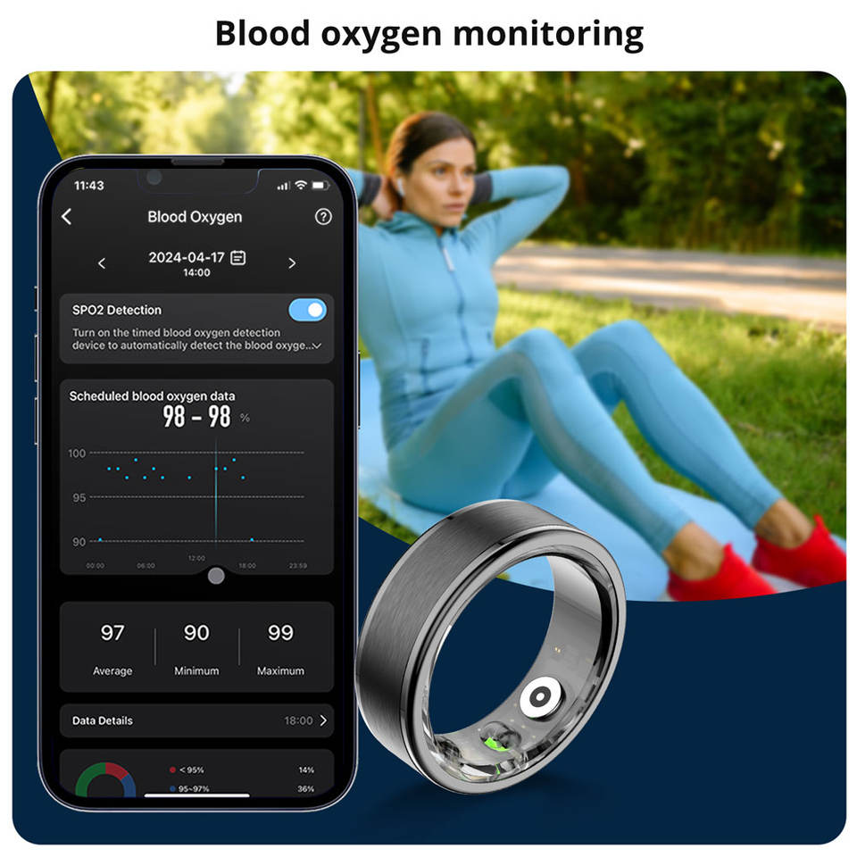 Zenith Pro Smart Ring – Elite Health & Fitness Tracker | IP68 Waterproof | App-Connected Wellness - Image 4