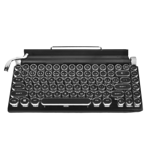 2026 Edition Luxury Retro Wireless Typewriter Keyboard - Tablet Stand Integrated
